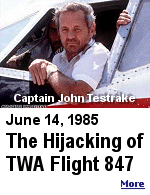 Flight 847 was hijacked by members of Hezbollah and Islamic Jihad after taking off from Cairo.